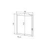 Sapho Retro 1679 zrcadlo 89 x 115 cm buk