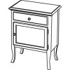 Sapho Retro 1690 skříňka 60 x 80 cm buk pravá