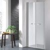 4067 7 sprchove dvere do niky dvoukridle 81 az 86 x 195 cm cire sklo pro stavebni otvor 81 az 86 cm sila skla 6 mm