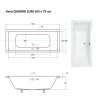 28830 obdelnikova vana quadro slim