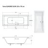 28829 obdelnikova vana quadro slim