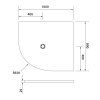 Polysan FLEXIA 100 x 80 x 2,5 cm 91251 sprchová vanička s možností úpravy rozměru pravá