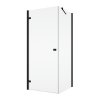 SanSwiss Ronal ANNEA Black 90 cm boční stěna sklo Transparent ANT09000607