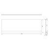 Polysan Plain Nika 72534 panel 175 x 59 cm