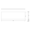 Polysan Plain Nika 72525 panel 170 x 59 cm