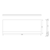 Polysan Plain Nika 72515 panel 165 x 59 cm