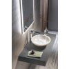 Sapho BLOK průměr 40 cm 2401-34 umyvadlo leštěný bílý mramor