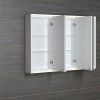 Sapho BATU 100 x 71 x 15 cm 1141130 galerka 2x LED osvětlení bílá