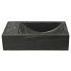 Sapho BLOK 40 x 10 x 22 cm 2401-38 umývátko otvor vlevo antracit