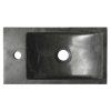 Sapho BLOK 40 x 10 x 22 cm 2401-38 umývátko otvor vlevo antracit