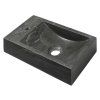 Sapho BLOK 40 x 10 x 22 cm 2401-38 umývátko otvor vlevo antracit