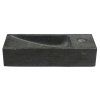 Sapho BLOK 38 x 8 x 14 cm 2401-31 umývátko antracit