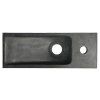 Sapho BLOK 38 x 8 x 14 cm 2401-31 umývátko antracit