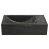 Sapho BLOK 40 x 10 x 22 cm 2401-28 umývátko otvor vpravo antracit