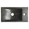 Sapho BLOK 40 x 10 x 22 cm 2401-28 umývátko otvor vpravo antracit