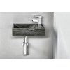 Sapho BLOK 40 x 10 x 22 cm 2401-28 umývátko otvor vpravo antracit