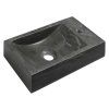 Sapho BLOK 40 x 10 x 22 cm 2401-28 umývátko otvor vpravo antracit