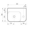 11402 umyvatko piccolo grande 45 x 26 x 155 cm