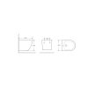10216 zavesny bidet ovale