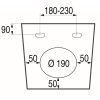 11890 zavesny bidet ovale
