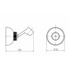 21295 drzak sprchove ruzice duplex metal