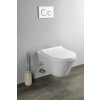 Sapho AVVA 100315 závěsná WC mísa Rimless integrovaná baterie a bidetová sprška 35,5 x 53 cm bílá