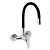 Novaservis 94480,0C dřezová baterie s elastickým ramenem 150 mm černá-chrom