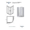 13576 ctvrtkruhovy sprchovy kout modern 165