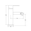 13351 bidetova baterie modernvarium chrom