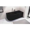 Polysan VIVA R 175 x 80 x 47 cm asymetrická vana pravá černá mat 78119.21