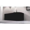 Polysan VIVA L 175 x 80 x 47 cm asymetrická vana levá černá mat 70119.21