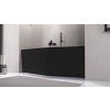 Polysan TIGRA R 170 x 80 x 46 cm asymetrická vana pravá černá mat 90611.21