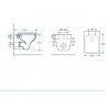 Alcaplast AM115/1000 Renovmodul komplet k zazdění se závěsným WC RIMLESS Adatto