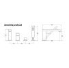 13260 4 otvorova vanova baterie modernvarium chrom s prislusenstvim