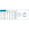 Novaservis redukce 1" x 1/2" mosaz R06ZW