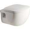 Sapho BRILLA závěsná WC mísa s bidet. sprškou, Rimless, 36,5x53 cm, bílá 100612