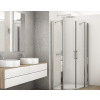 SanSwiss DIVERA 80 cm čtvrtkruh sprchový kout - aluchrom/sklo Transparent D22ERB558115007