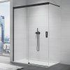 SanSwiss Cadura 180 cm pevná stěna walk-in - černý/sklo Screen CAW2G1800687