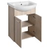 Aqualine ZOJA umyvadlová skříňka 50,5 x 74 x 30 cm dub platin 51057