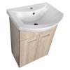 Aqualine ZOJA umyvadlová skříňka 50,5 x 74 x 30 cm dub platin 51057
