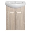 Aqualine ZOJA umyvadlová skříňka 50,5 x 74 x 30 cm dub platin 51057