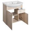 Aqualine ZOJA umyvadlová skříňka 71,5x74x34  cm dub platin 51175