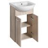 Aqualine ZOJA umyvadlová skříňka 42 x 74 x 25 cm dub platin 51144