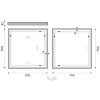 Nimco 13000 LED zrcadlo podsvícené 70 x 70 cm bez senzoru ZP 13077