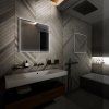 Nimco 13000 LED zrcadlo podsvícené 70 x 70 cm se dvěma dotykovými senzory ZP 13077VX