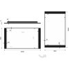 Nimco 41000 LED zrcadlo podsvícené 120 x 65 cm bez senzoru černá ZPC 41006-90