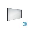 Nimco 41000 LED zrcadlo podsvícené 120 x 65 cm s dotykovým senzorem černá ZPC 41006V-90