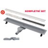 Alcaplast APZ2012 OPTION6 - 550 plastový sprchový žlab s otočným sifonem a oboustranným roštem