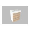 Krajcar K PRO S Thin koupelnová skříňka s umyvadlem 55 x 65 x 38 cm bílá 2KPT55