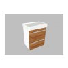 Krajcar K PRO S Thin koupelnová skříňka s umyvadlem 55 x 65 x 38 cm bílá 2KPT55